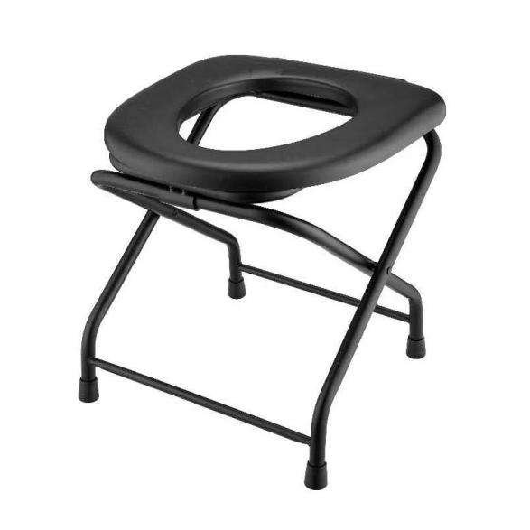 Black Stainless Steel Toilet Stool