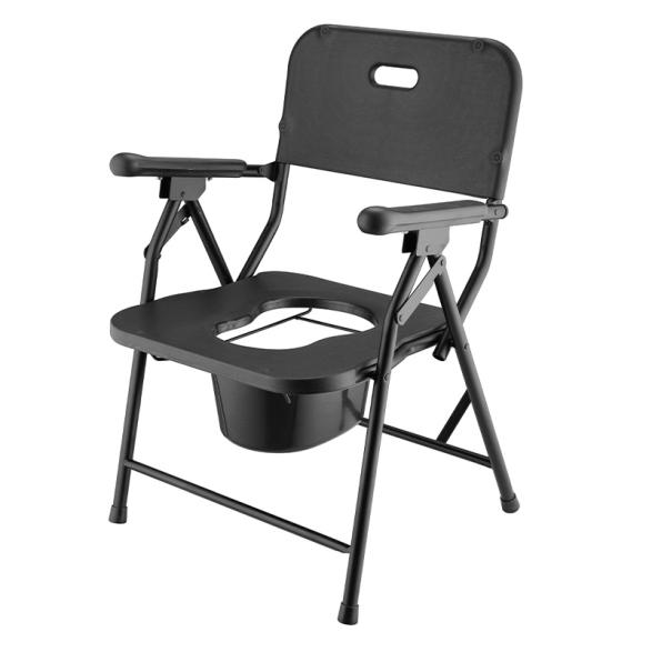 Foldable Carbon Steel Plastic Toilet Chair